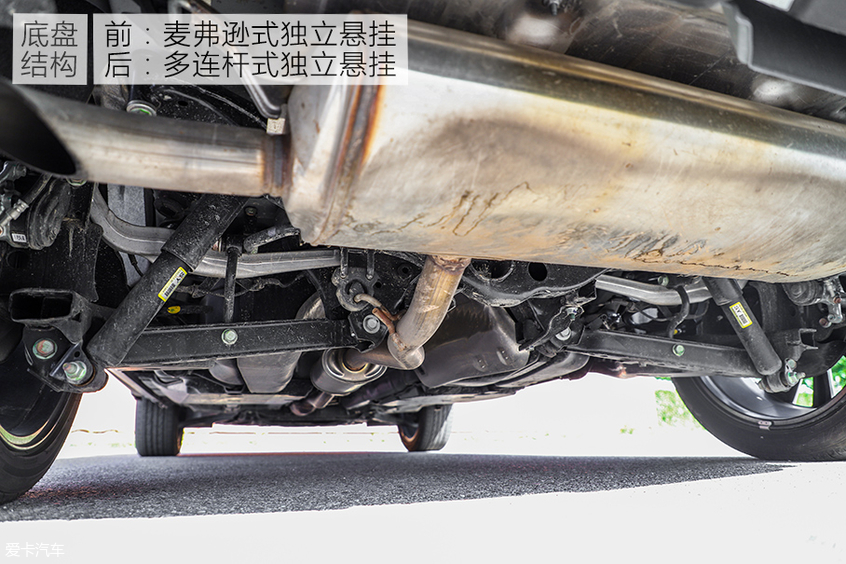 前麦弗逊式独立悬挂 后多连杆式独立悬挂