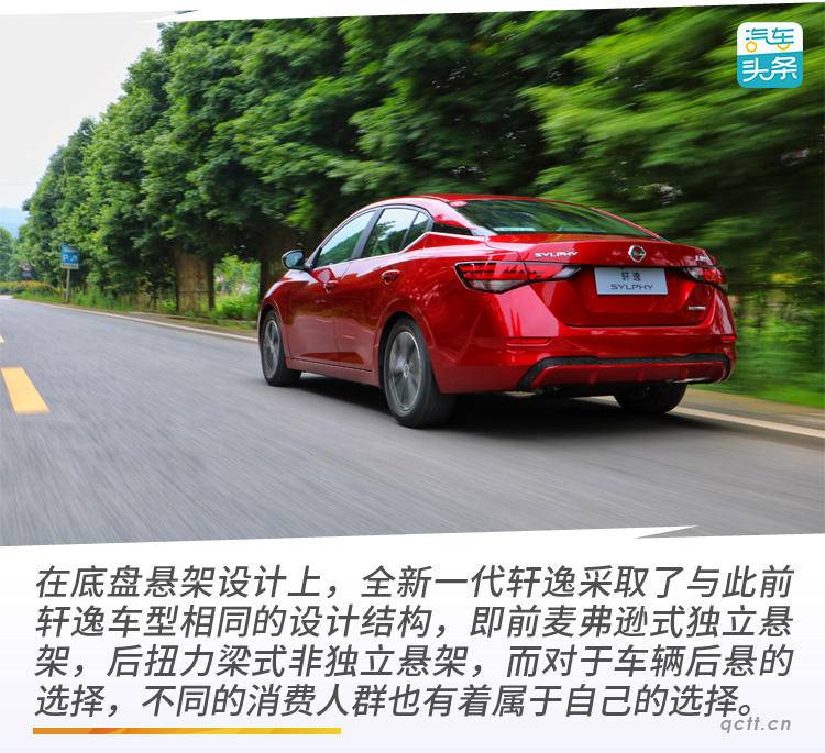 前麦弗逊式独立悬架 后扭力梁式非独立悬架